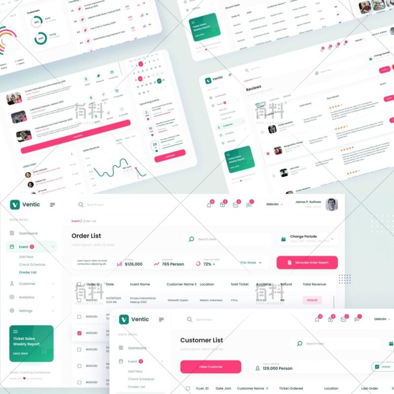 Dark Mode Admin Interface 22 UI/UX Design Asset | dark mode dashboard ui