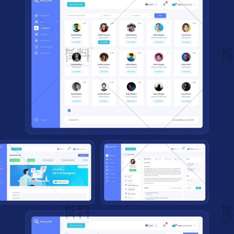 Dark Mode Admin Interface 70 UI/UX Design Asset | dark mode dashboard ui