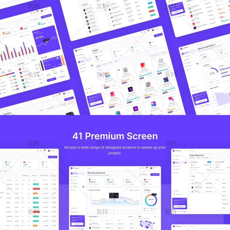 Dark Mode Admin Interface 78 UI/UX Design Asset | dark mode dashboard ui